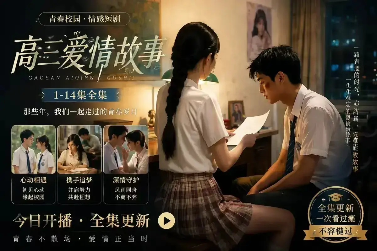 《B中爱情故事》AI校园短剧未删减完整版 - 4KHDR画质高清观看 - 百度网盘资源下载秒存